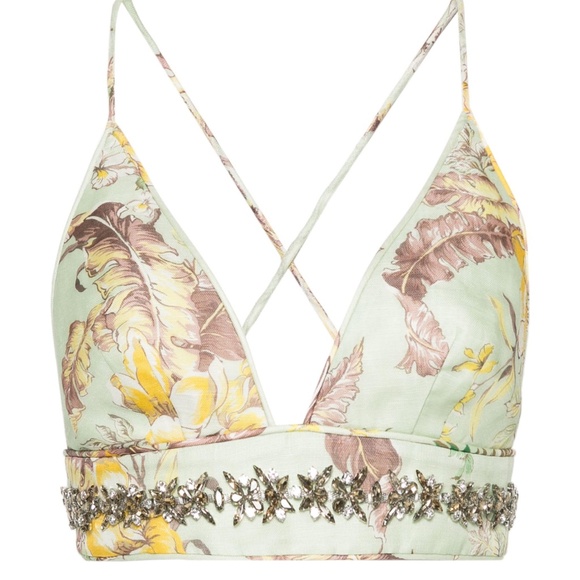 ZIMMERMANN Matchmaker floral-print Top - Picture 1 of 8